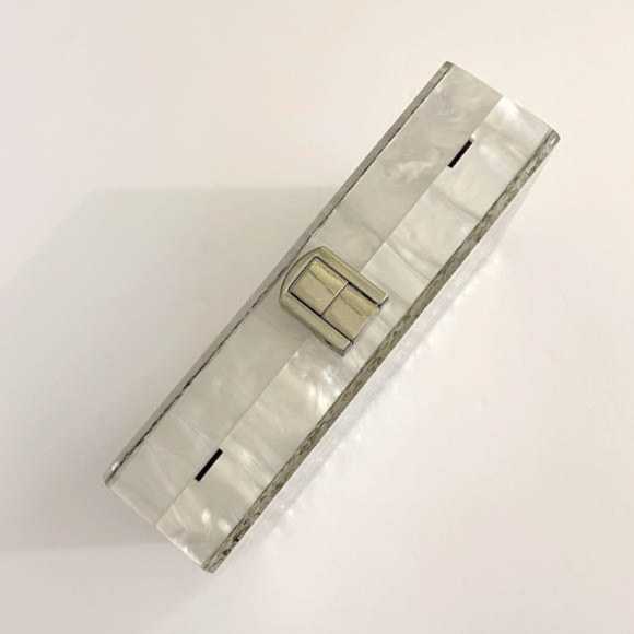 LUCITE GLITTER EVENING BAG NWT - Picture 8 of 13